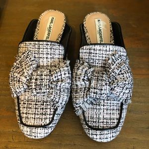 Karl Lagerfeld Tweed Shoes size 7.5